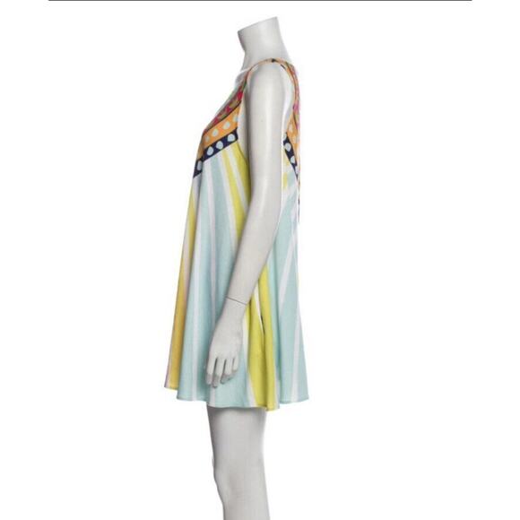 Mara Hoffmann Multi Color Rays Jersey Swing Mini Dress Swim Coverup Sz XS - Picture 4 of 10